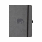 Wildlife A5 Soft cover Dotted Elephant från Dingbats* - Grå anteckningsbok med mjuk pärm. Elefaten Naila finns på pärmen och boken har svart gummiband för stängning samt pennhållare.
 - Tidformera