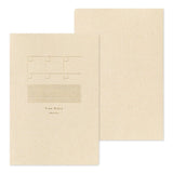 Yuru Log Notebook B6 - Free Diary Monthly 12 månader - 6 - Midori - Tidformera