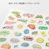 Yuru Log Sticker 1 ark - Feelings - 2 - Midori - Tidformera