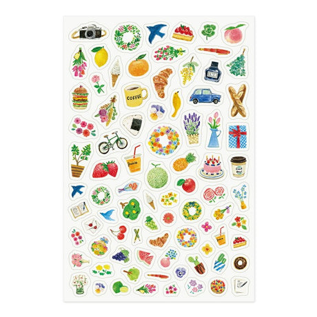 Yuru Log Sticker 1 ark - Motif - 4 - Midori - Tidformera