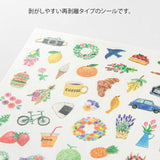 Yuru Log Sticker 1 ark - Motif - 2 - Midori - Tidformera