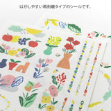 Yuru Log Sticker 2 ark - Textile - 3 - Midori - Tidformera
