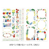 Yuru Log Sticker 2 ark - Textile - 2 - Midori - Tidformera