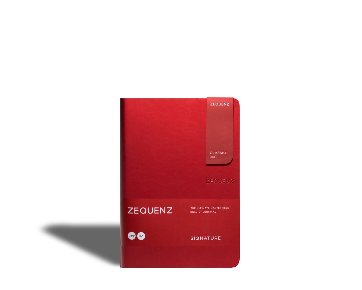 Zequenz - Olinjerad anteckningsbok - Signature Classic - B6 - Röd från Zequenz - Tidformera