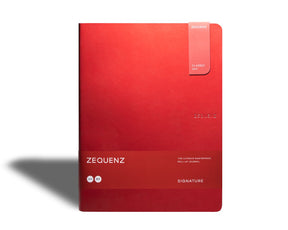 Zequenz - Olinjerad anteckningsbok - Signature Lite - B5 - Röd från Zequenz - Tidformera
