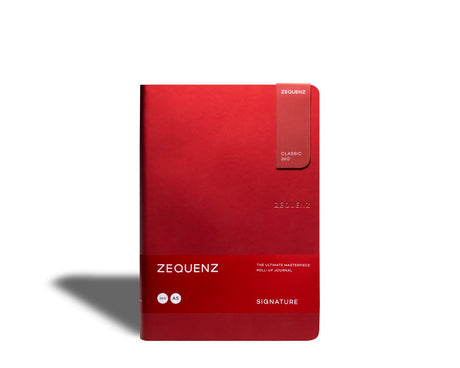 Zequenz - Rutad anteckningsbok - Signature Lite - A5 - Röd från Zequenz - Tidformera