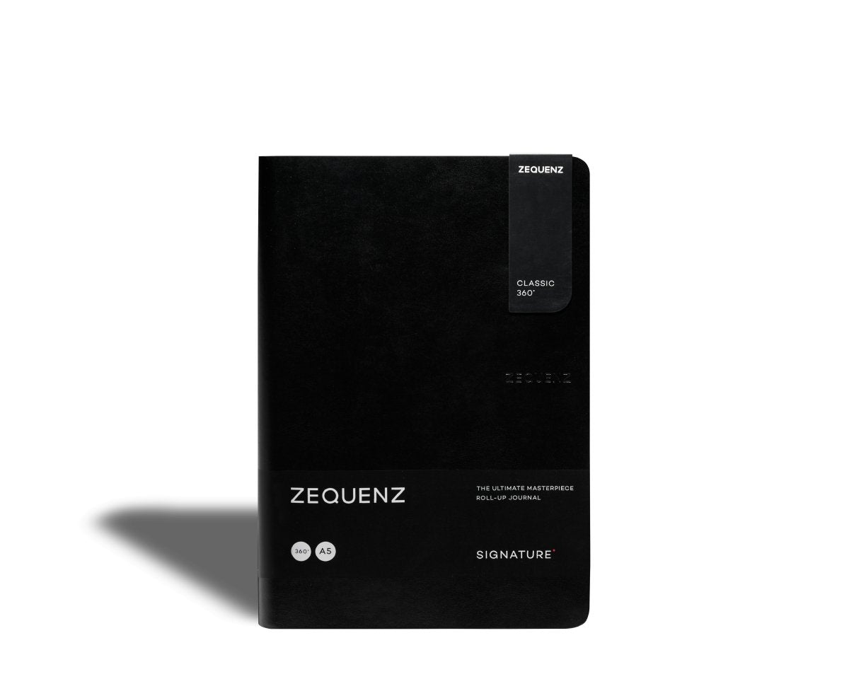 Zequenz - Rutad anteckningsbok - Signature Lite - A5 - Svart från Zequenz - Tidformera
