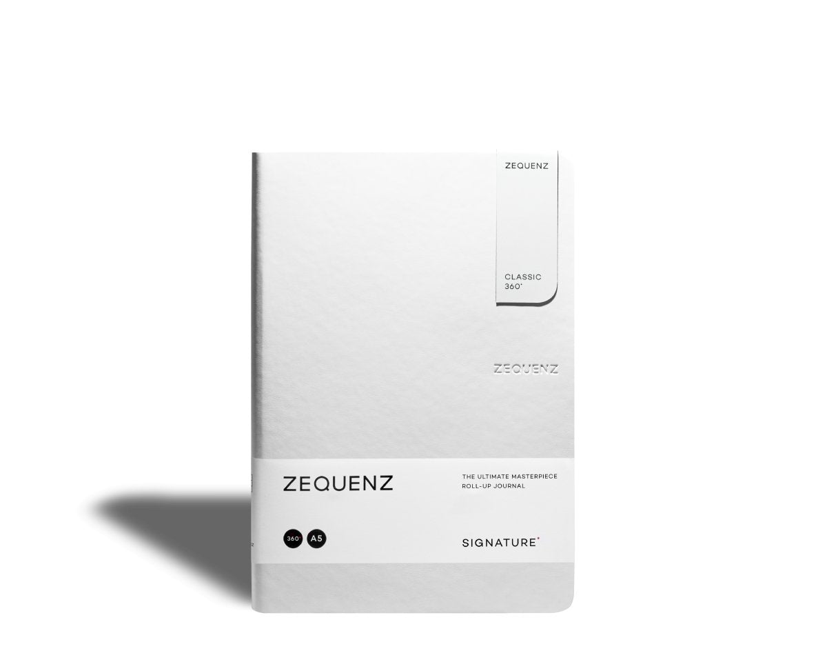 Zequenz - Rutad anteckningsbok - Signature Lite - A5 - Vit från Zequenz - Tidformera